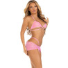 Leg Avenue - Ensemble Trois Pièces Diamants Rose S/M